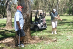 Mark-Watts-recovers-from-the-Trees-watched-by-Fred-Collie.